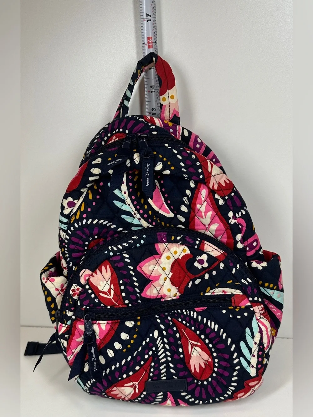 Vera Bradley Essential Compact Backpack Painted Paisley Pattern: See Description